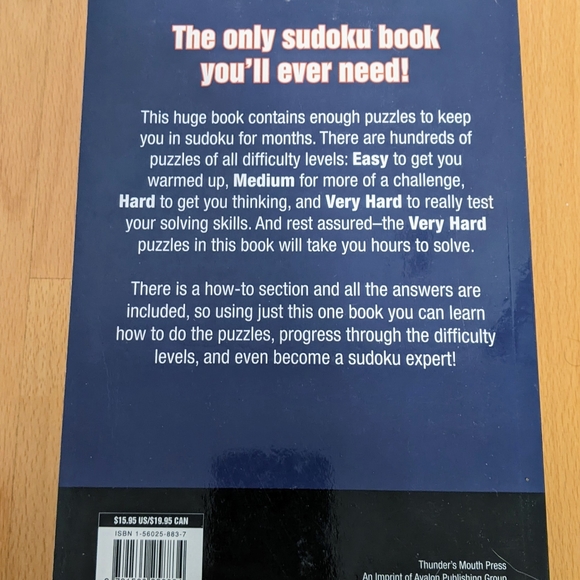 Sudoku Puzzles - Giant Book - Picture 2 of 3